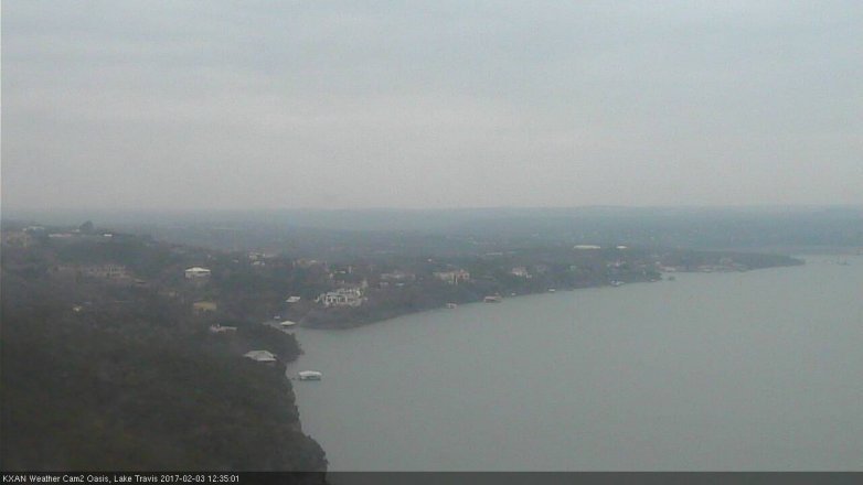 Lake Travis webcam, February 3, 2017 11:55 AM CT