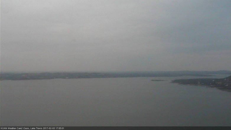 Lake Travis webcam, February 3, 2017 4:20 PM CT