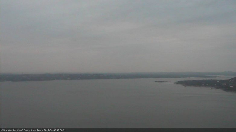 Lake Travis webcam, February 3, 2017 5:00 PM CT