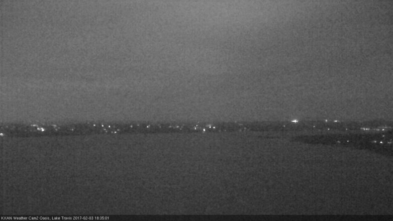 Lake Travis webcam, February 3, 2017 5:45 PM CT