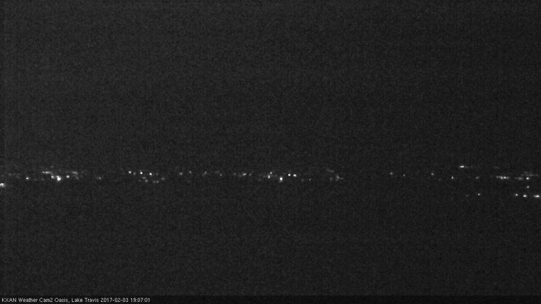 Lake Travis webcam, February 3, 2017 6:10 PM CT