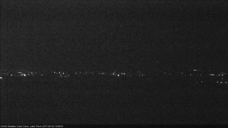 Lake Travis webcam, February 3, 2017 6:20 PM CT