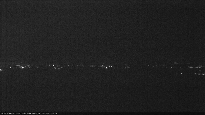 Lake Travis webcam, February 3, 2017 6:30 PM CT
