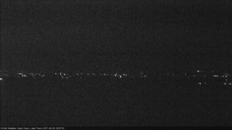 Lake Travis webcam, February 3, 2017 7:10 PM CT
