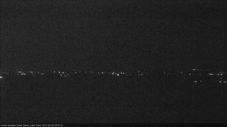 Lake Travis webcam, February 3, 2017 7:40 PM CT