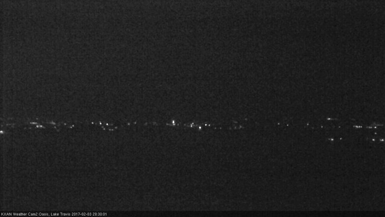 Lake Travis webcam, February 3, 2017 7:45 PM CT