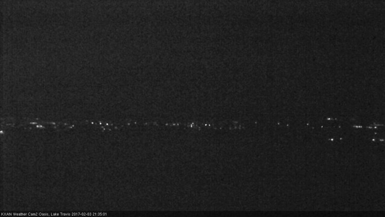 Lake Travis webcam, February 3, 2017 9:05 PM CT