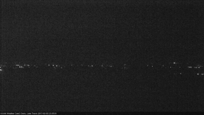 Lake Travis webcam, February 3, 2017 10:55 PM CT
