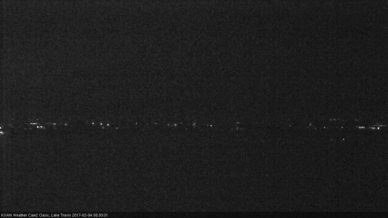 Lake Travis webcam, February 3, 2017 11:55 PM CT