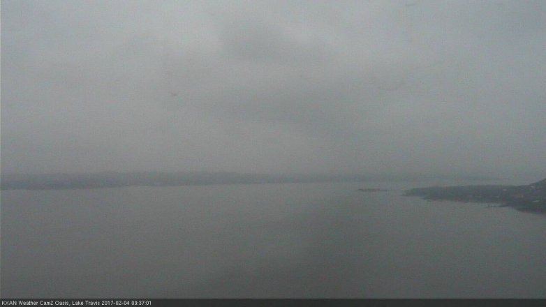 Lake Travis webcam, February 4, 2017 9:00 AM CT