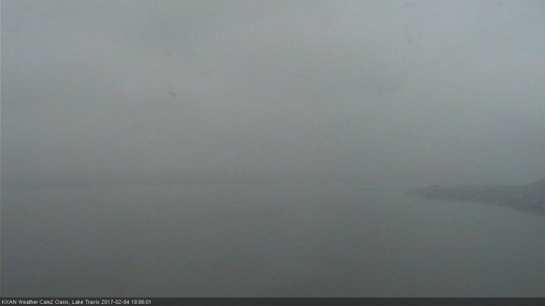 Lake Travis webcam, February 4, 2017 9:30 AM CT