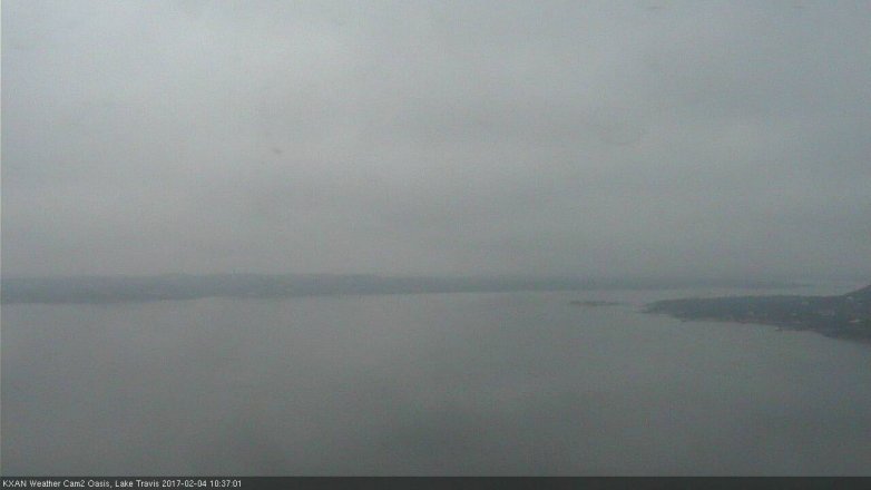 Lake Travis webcam, February 4, 2017 9:40 AM CT