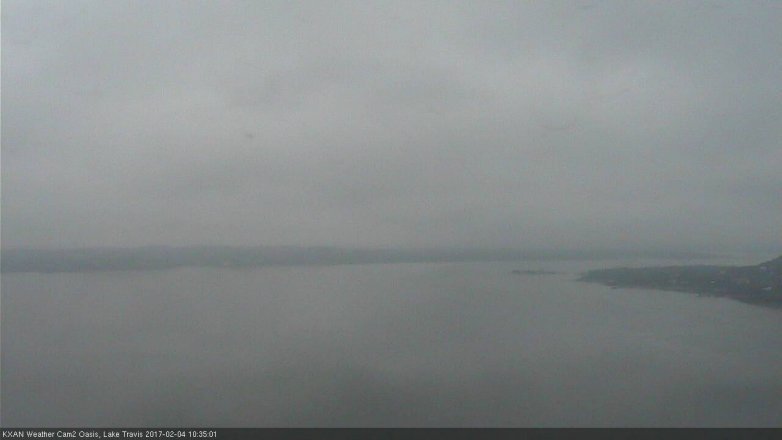 Lake Travis webcam, February 4, 2017 9:45 AM CT
