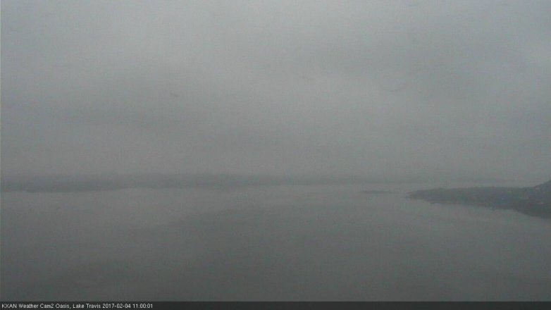 Lake Travis webcam, February 4, 2017 10:20 AM CT