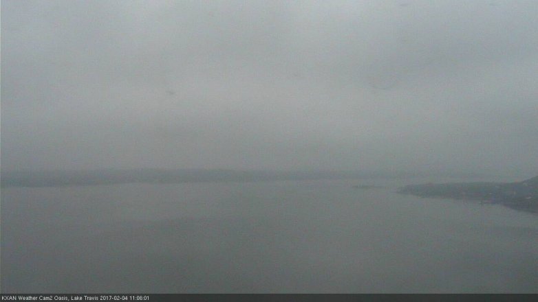 Lake Travis webcam, February 4, 2017 10:25 AM CT