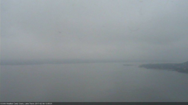 Lake Travis webcam, February 4, 2017 12:20 PM CT