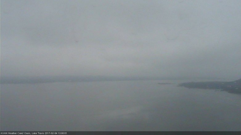 Lake Travis webcam, February 4, 2017 12:25 PM CT