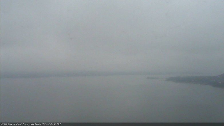 Lake Travis webcam, February 4, 2017 12:30 PM CT