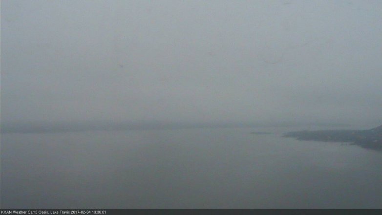 Lake Travis webcam, February 4, 2017 12:55 PM CT