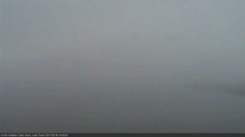 Lake Travis webcam, February 4, 2017 1:15 PM CT