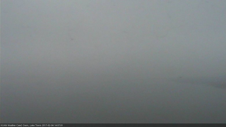 Lake Travis webcam, February 4, 2017 1:20 PM CT