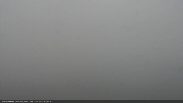 Lake Travis webcam, February 4, 2017 4:25 PM CT