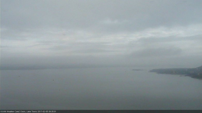 Lake Travis webcam, February 5, 2017 9:05 AM CT