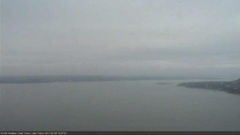Lake Travis webcam, February 5, 2017 9:20 AM CT
