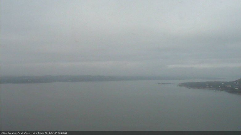 Lake Travis webcam, February 5, 2017 9:25 AM CT
