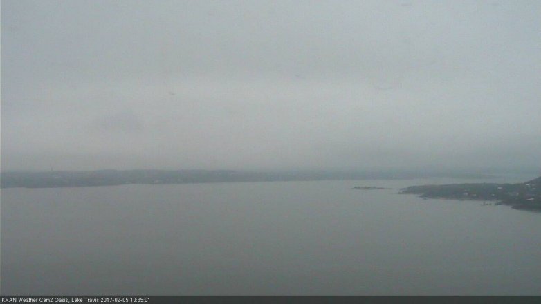 Lake Travis webcam, February 5, 2017 9:40 AM CT