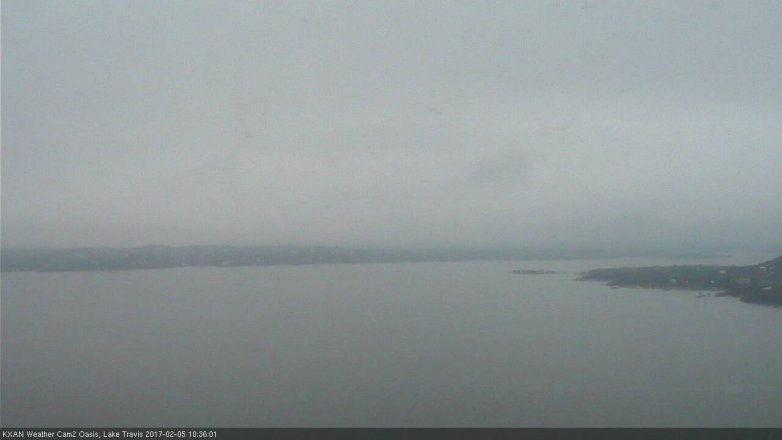 Lake Travis webcam, February 5, 2017 10:00 AM CT
