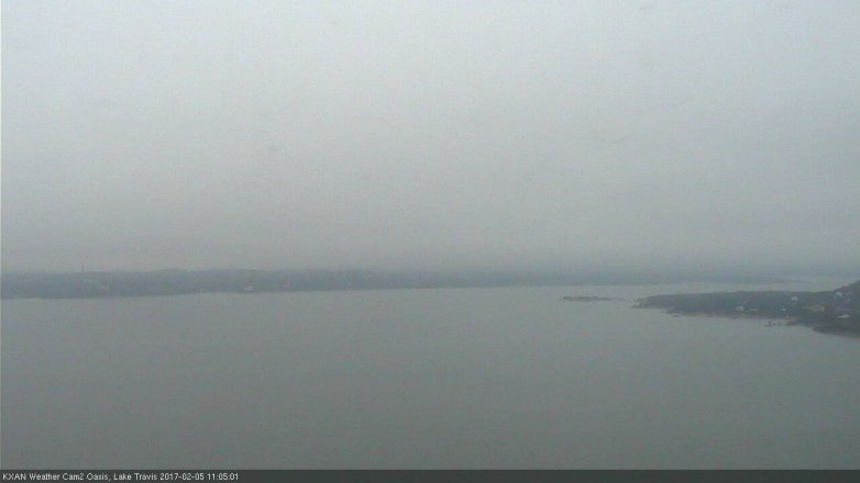 Lake Travis webcam, February 5, 2017 10:15 AM CT