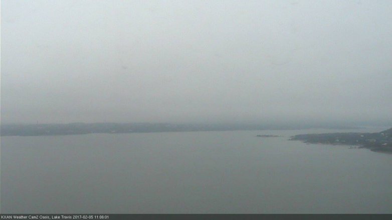 Lake Travis webcam, February 5, 2017 10:25 AM CT