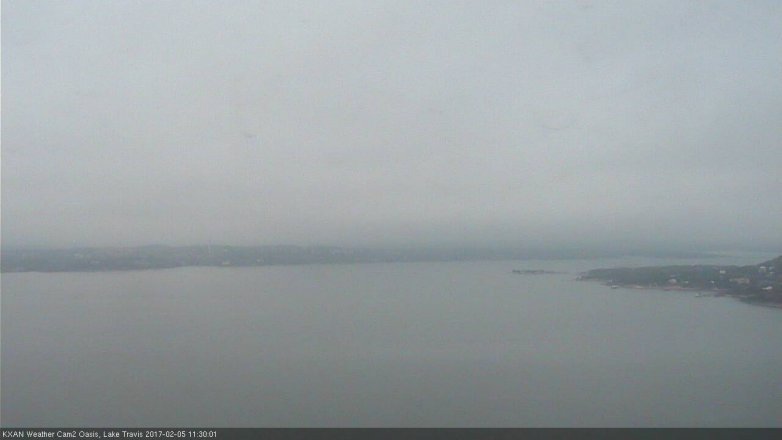 Lake Travis webcam, February 5, 2017 10:40 AM CT