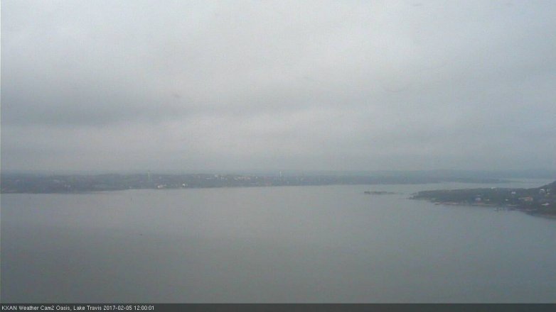 Lake Travis webcam, February 5, 2017 11:30 AM CT