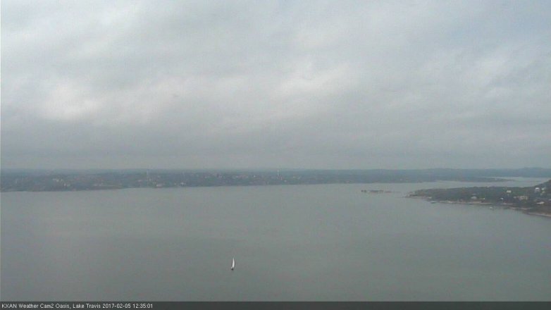 Lake Travis webcam, February 5, 2017 12:00 PM CT