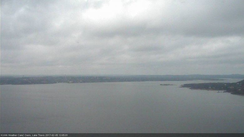 Lake Travis webcam, February 5, 2017 12:15 PM CT
