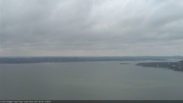 Lake Travis webcam, February 5, 2017 12:55 PM CT