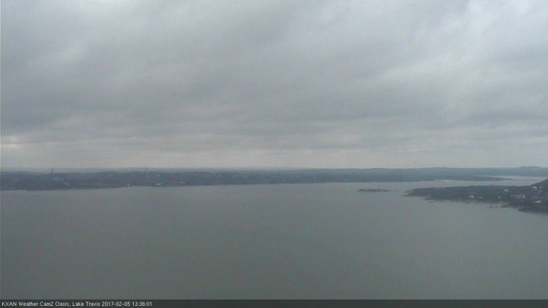 Lake Travis webcam, February 5, 2017 1:05 PM CT