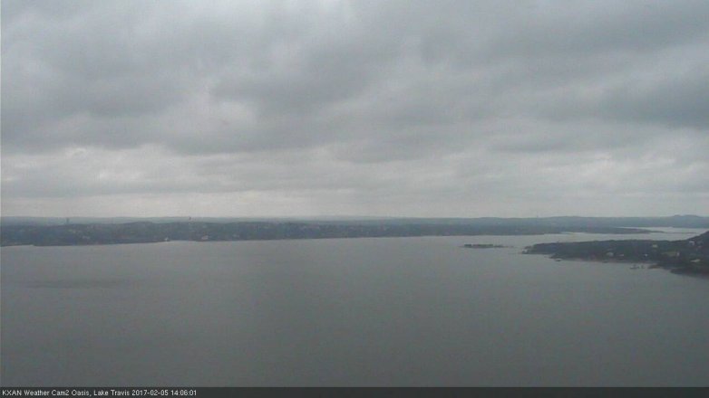 Lake Travis webcam, February 5, 2017 1:10 PM CT