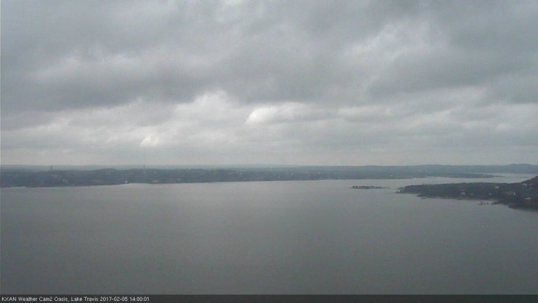 Lake Travis webcam, February 5, 2017 1:30 PM CT