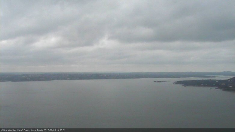 Lake Travis webcam, February 5, 2017 2:00 PM CT