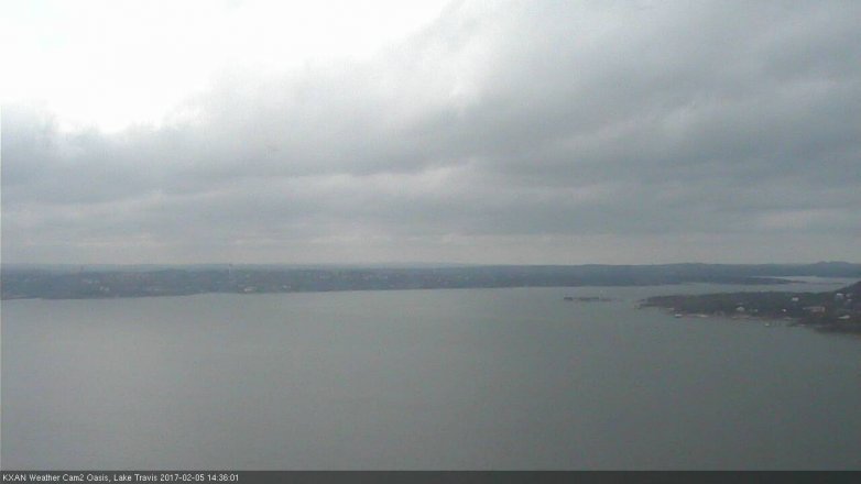 Lake Travis webcam, February 5, 2017 2:05 PM CT