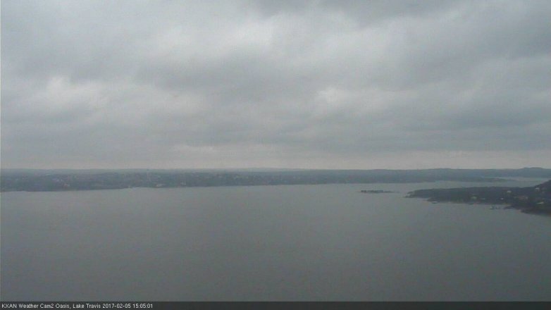 Lake Travis webcam, February 5, 2017 2:10 PM CT