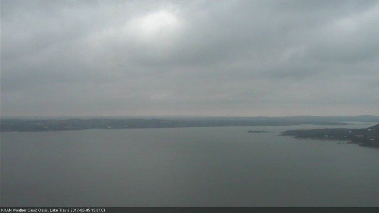 Lake Travis webcam, February 5, 2017 2:40 PM CT