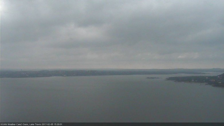 Lake Travis webcam, February 5, 2017 2:45 PM CT