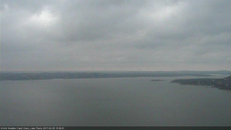 Lake Travis webcam, February 5, 2017 2:50 PM CT