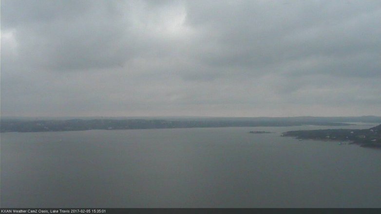 Lake Travis webcam, February 5, 2017 2:55 PM CT
