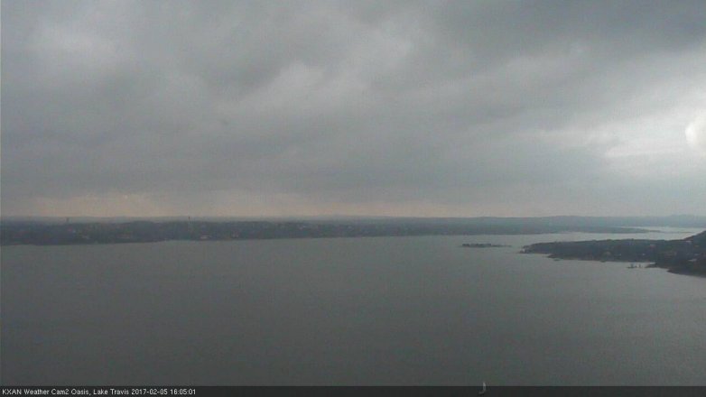 Lake Travis webcam, February 5, 2017 3:10 PM CT