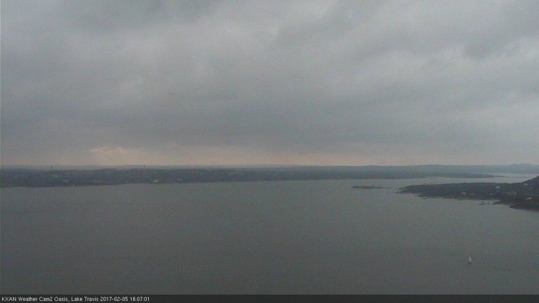 Lake Travis webcam, February 5, 2017 3:30 PM CT